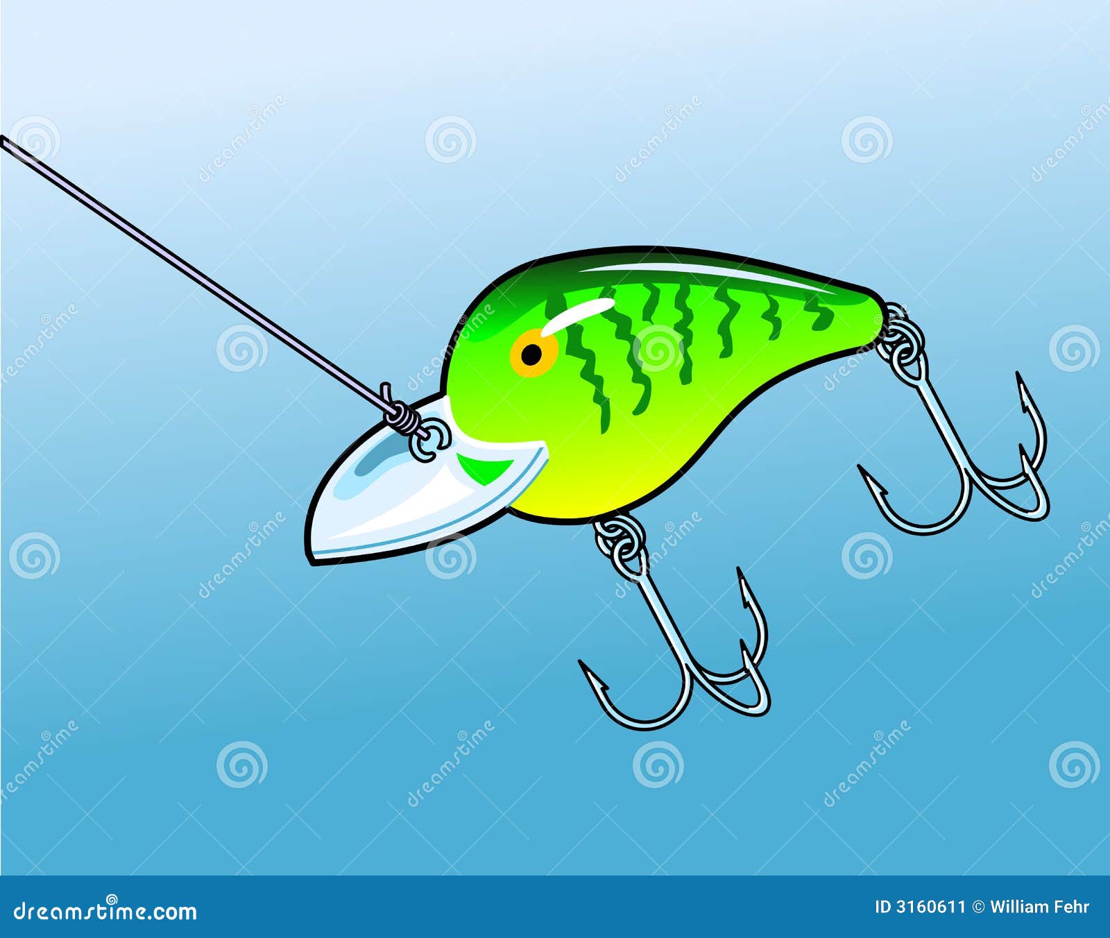 Fishing Lure stock vector. Illustration of ocean, lake 3160611