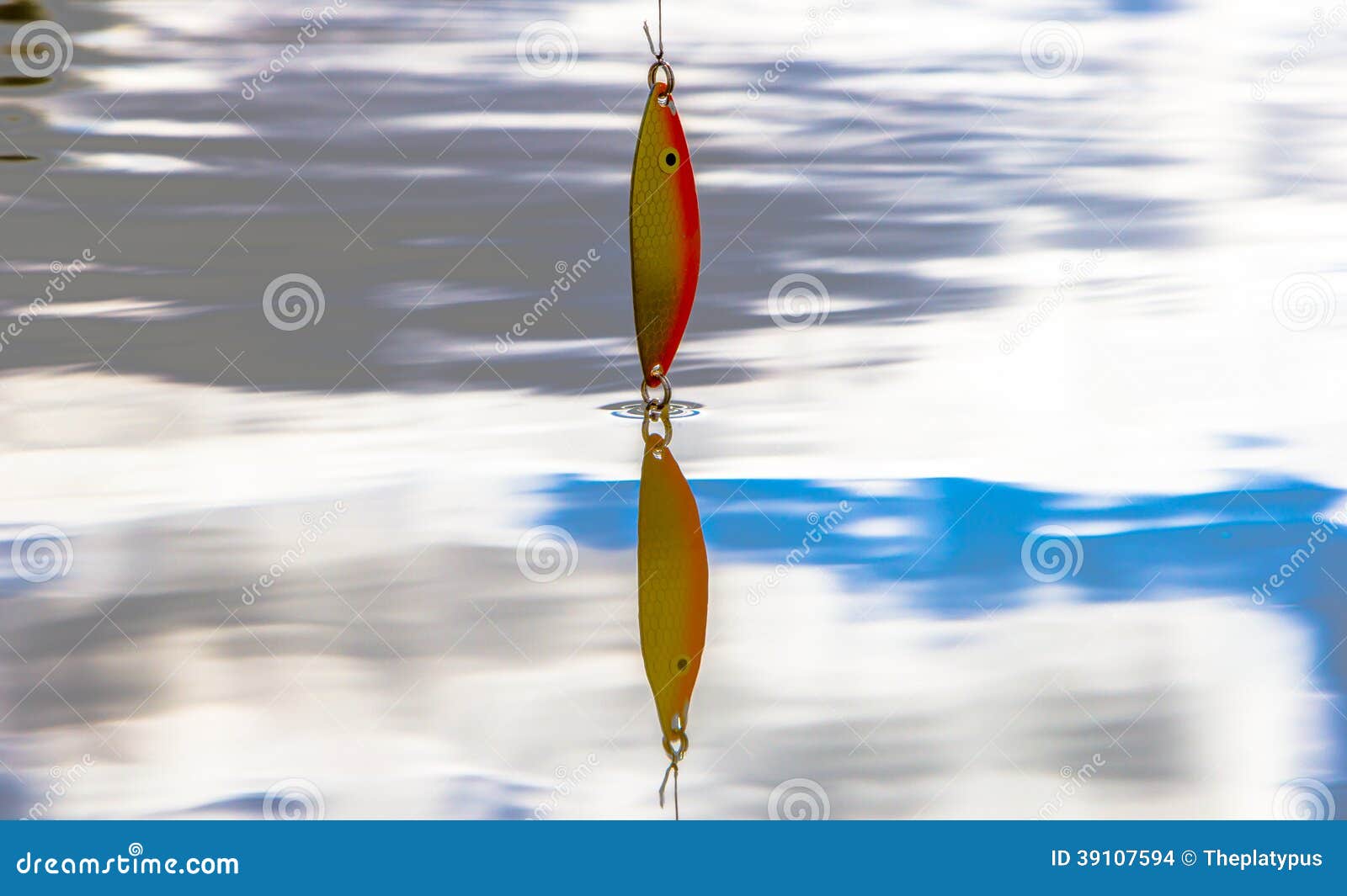 Fishing lure stock photo. Image of sports, hook, water 39107594