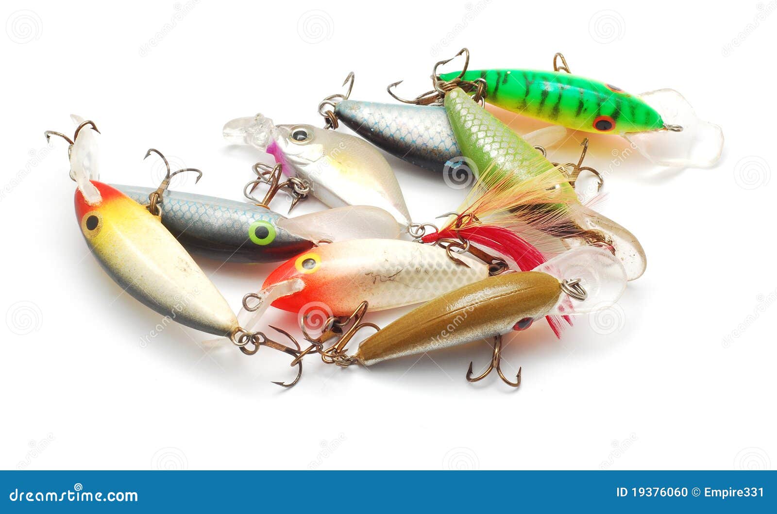 Fishing lures stock photo. Image of tools, bait, hooks 19376060