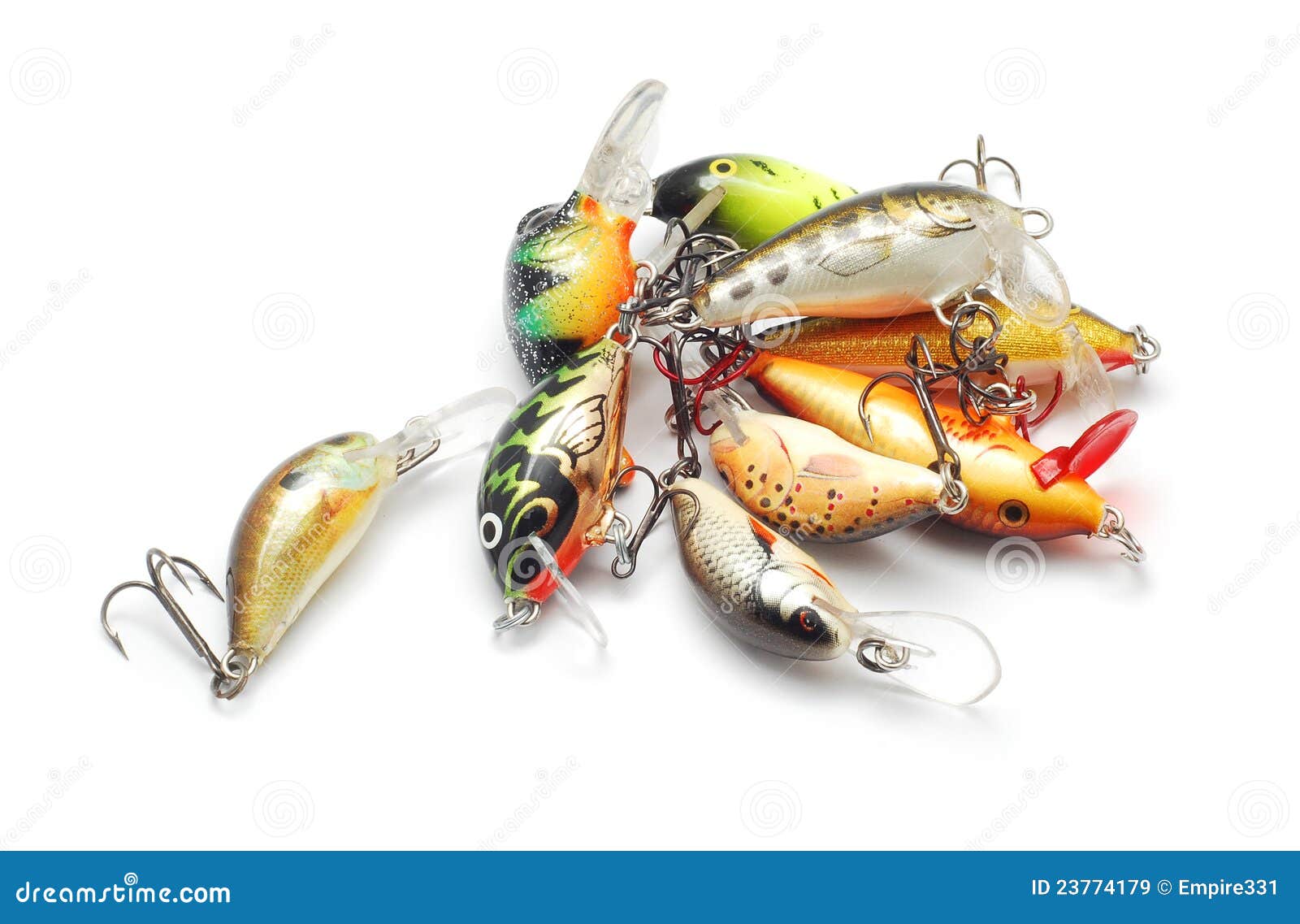 Fishing lures stock image. Image of fishing, metal, hook - 23774179