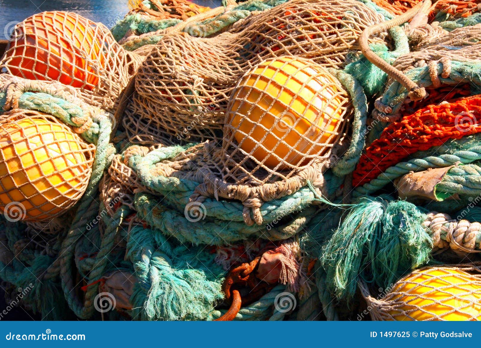 Pile Commercial Fish Nets And Gill Nets Fishermens Terminal