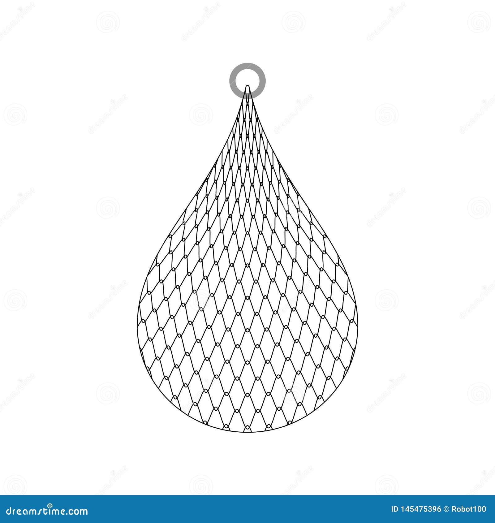 Download Fishing Net Isolated. Fishnet Cartoon Vector Illustration ...