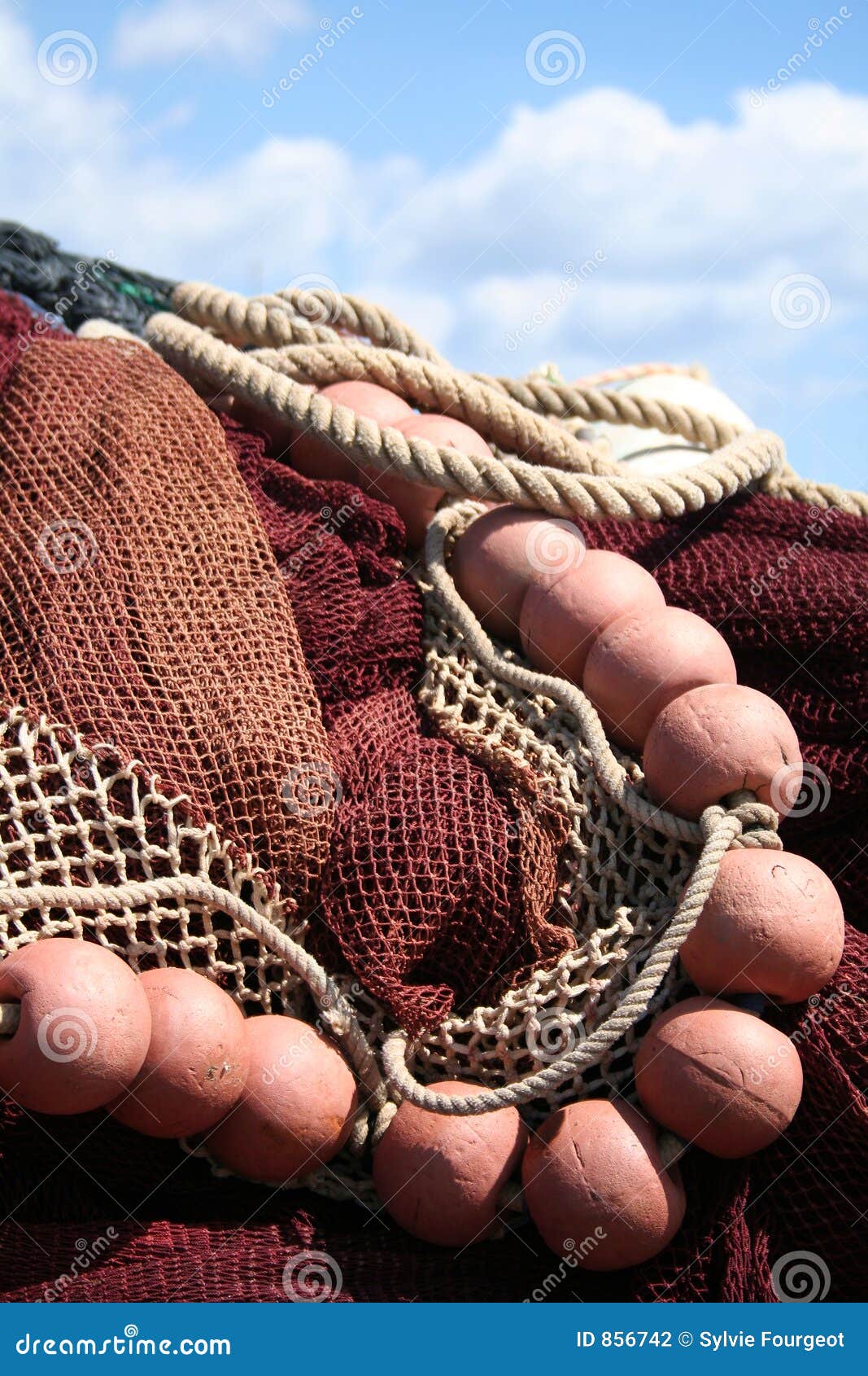 Fishing net stock photo. Image of cork, catch, heavy, spherical - 856742
