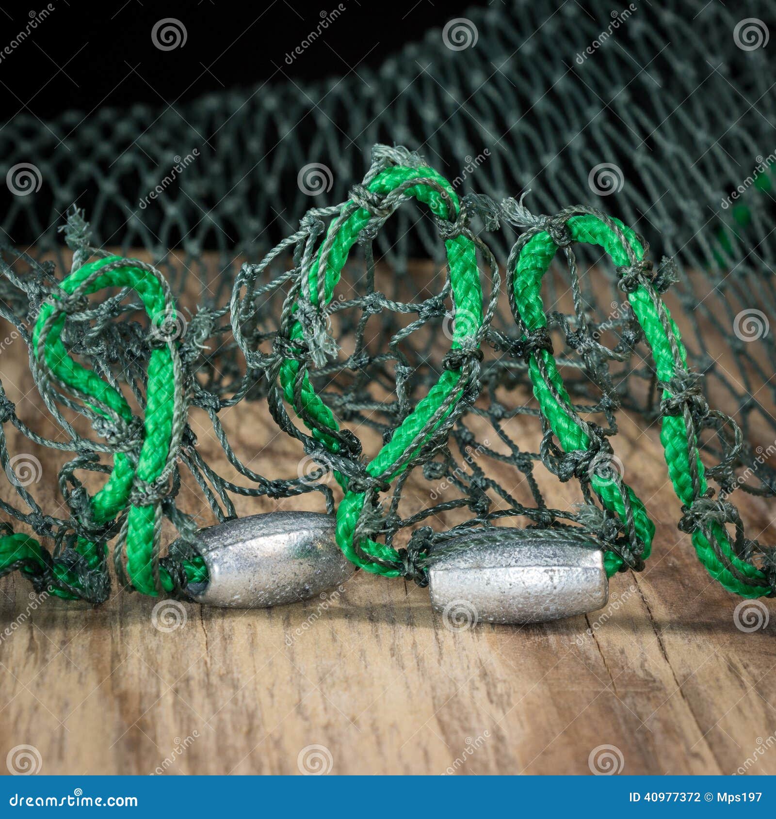 Fishing net weights stock photo. Image of knots, bottom - 40977372