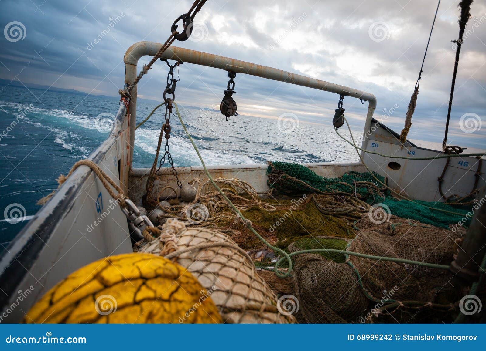 Fishing Nets Deck Small Fishing Ship Stock Photos - Free & Royalty-Free  Stock Photos from Dreamstime