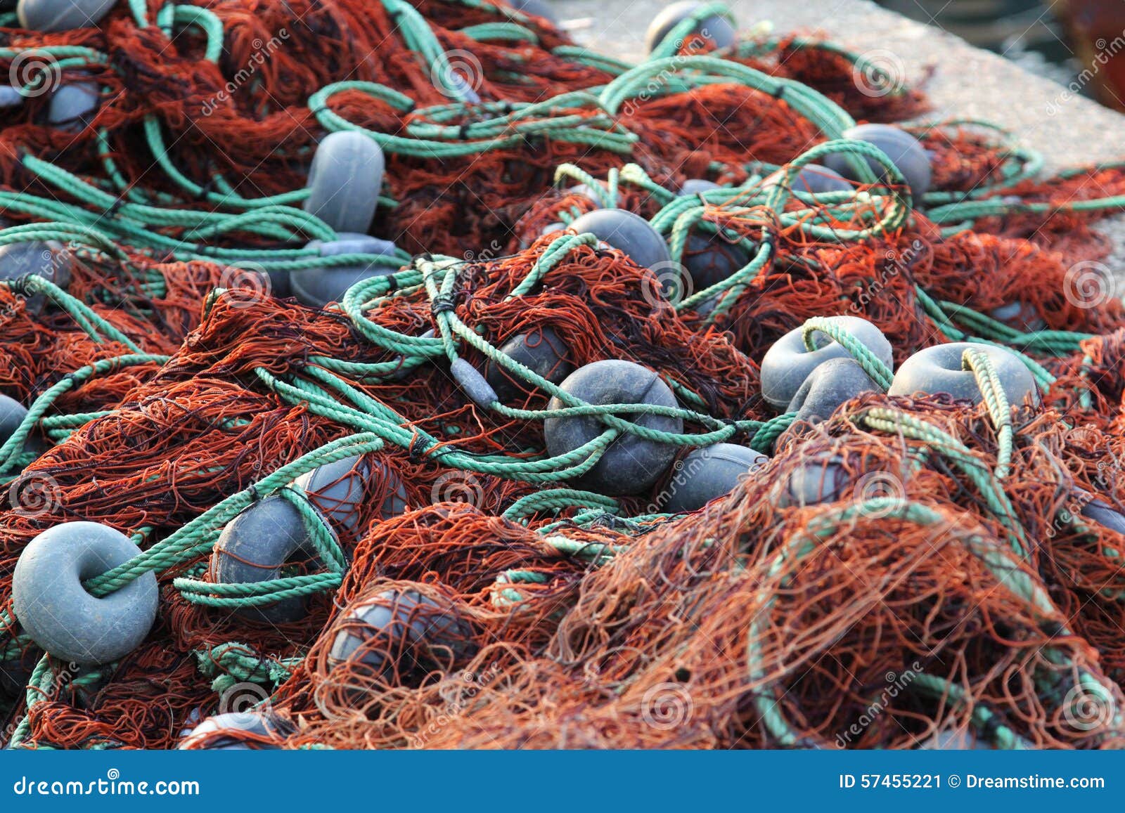 Fishing nets stock image. Image of drying, ropes, fishing 57455221