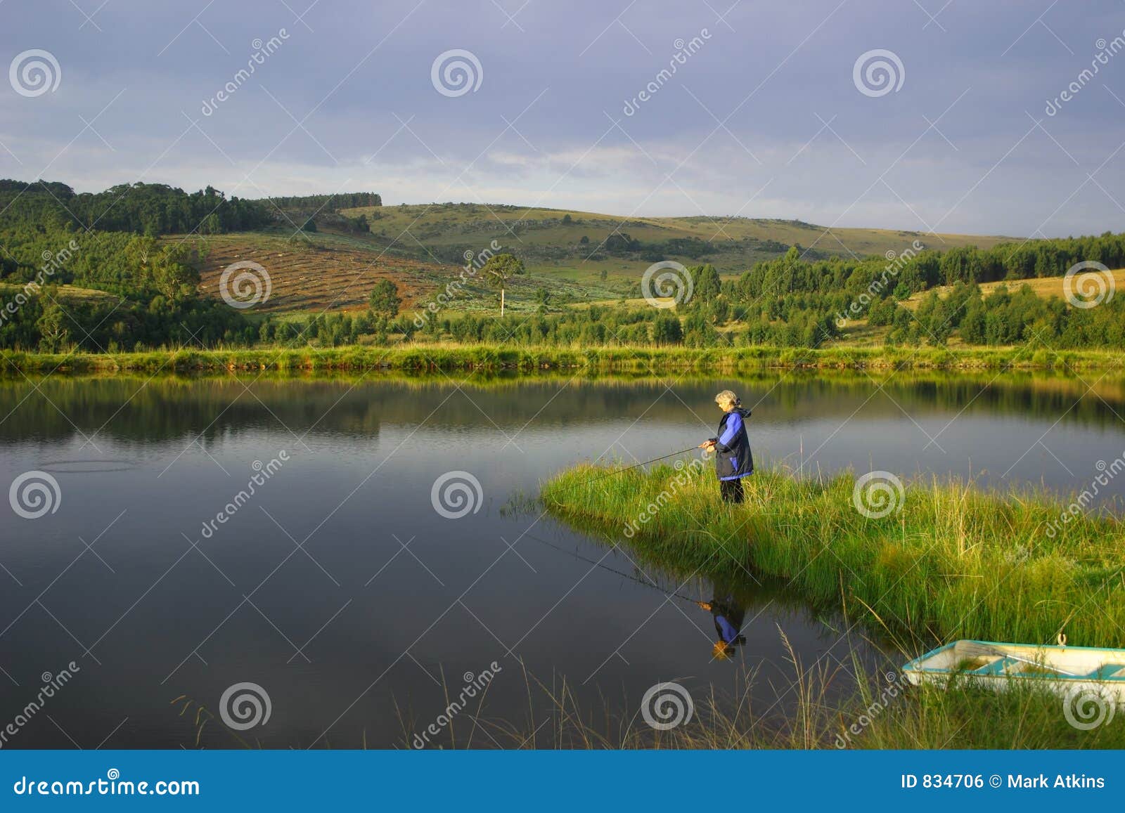 Fishing paradise stock photo. Image of lake, relaxing, idyllic 834706