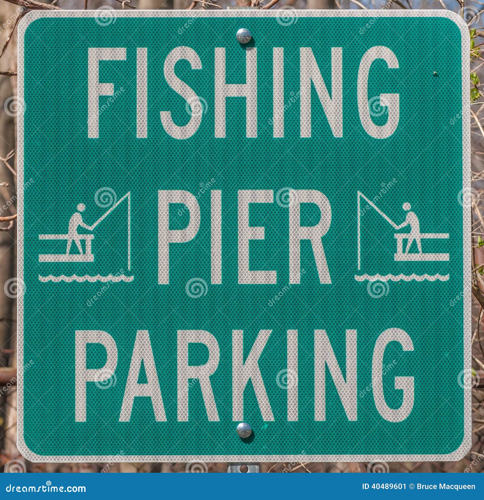 Fishing Parking Sign stock image. Image of direction 40489601
