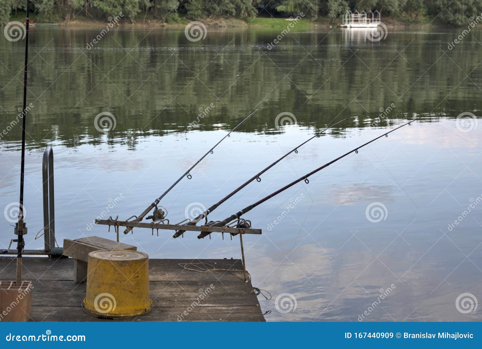 Fishing platform stock image. Image of lake, calm, privacy - 167440909