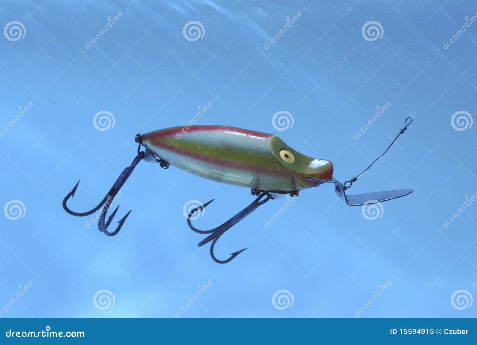 Fishing plug stock image. Image of fishing, blue, lure 15594915