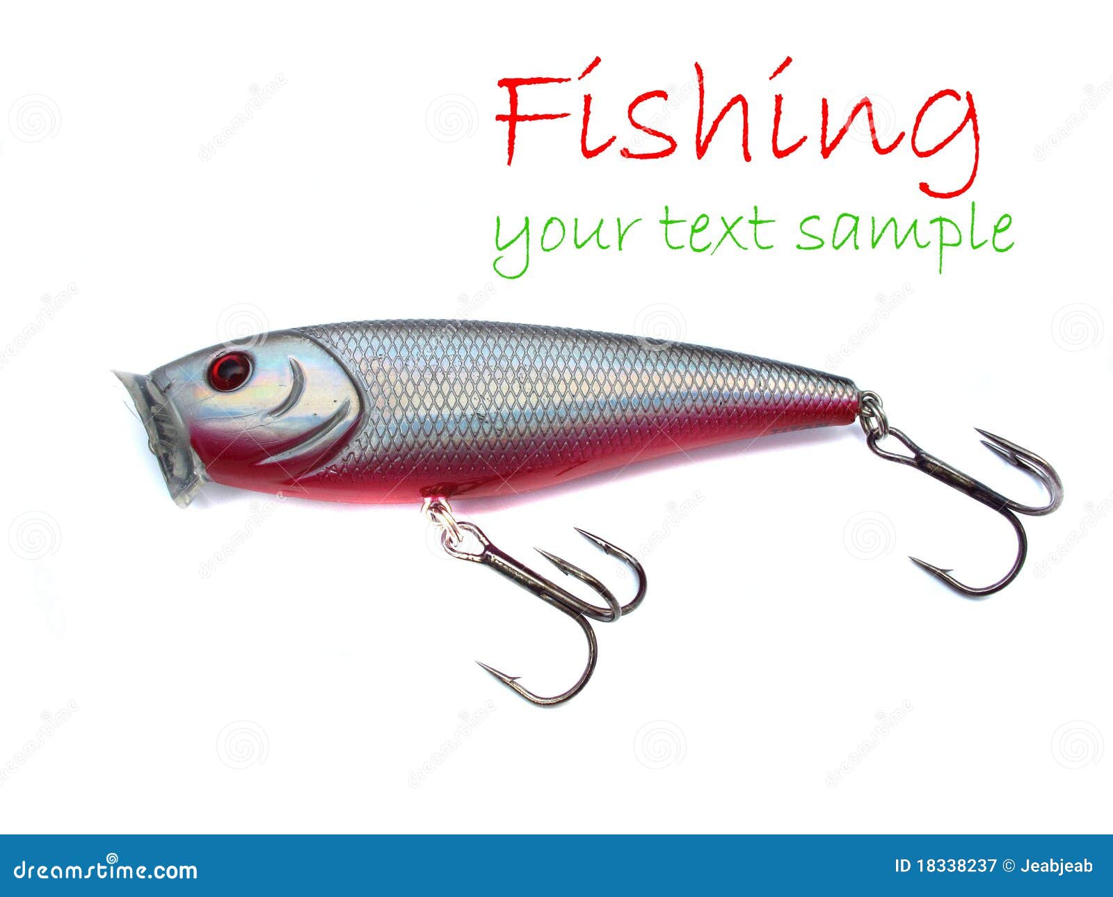 Fishing plug stock image. Image of jerkbait, head, closeup 18338237