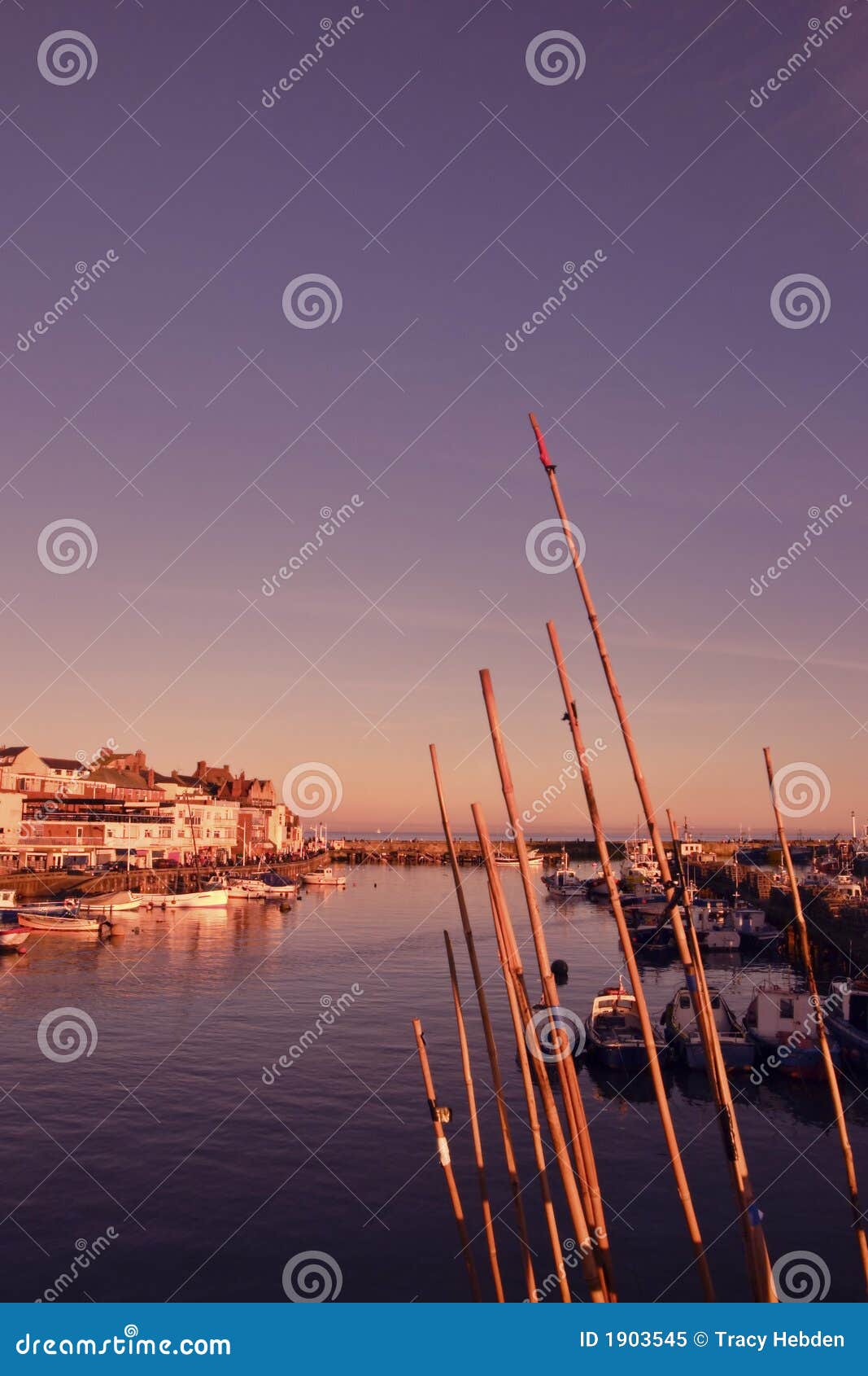 Fishing Port With Spectacular Blue Ocean With Foam. Port Of La Libertad