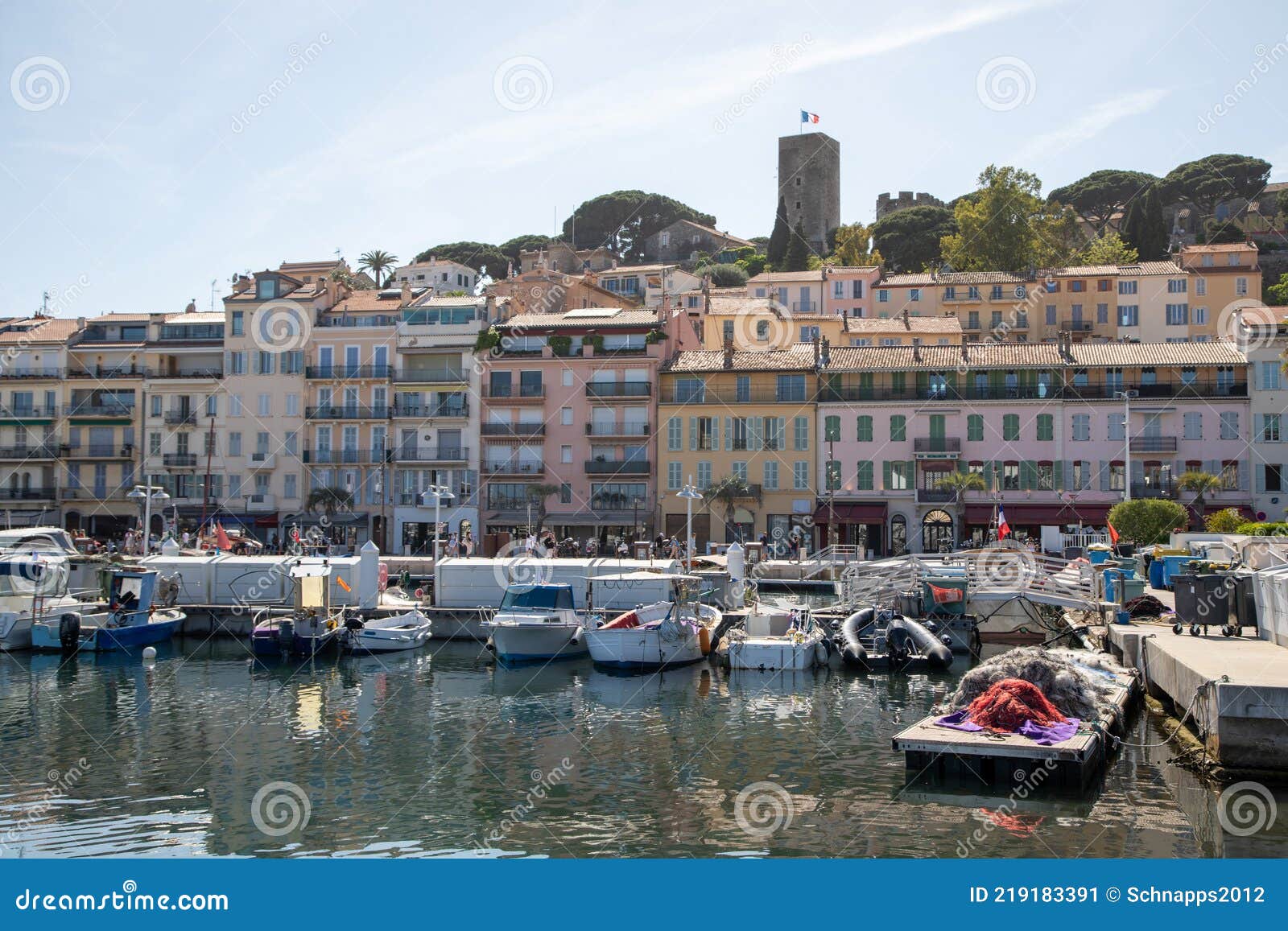 The Fishing Port in Cannes on the French Riviera Stock Image - Image of ...