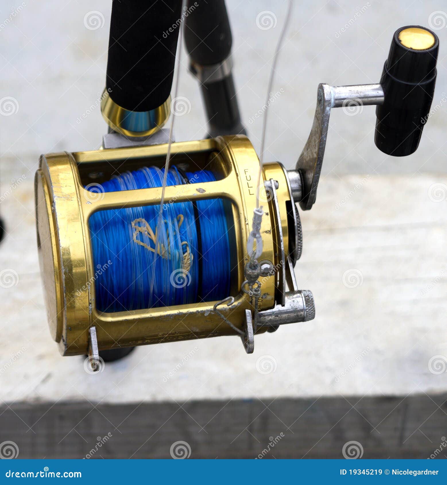 Fishing reel stock image. Image of fishing, angling, recreation 19345219