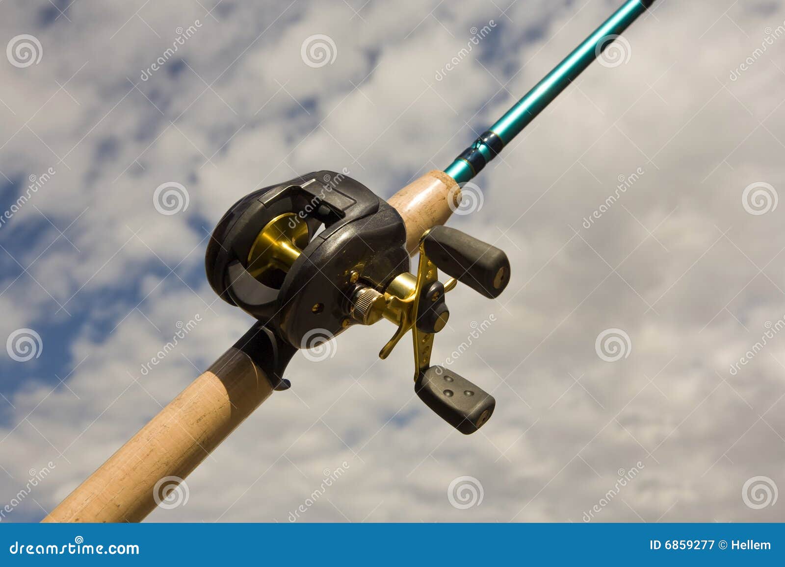 Fishing Reel Bait Cast stock image. Image of gear, background 6859277