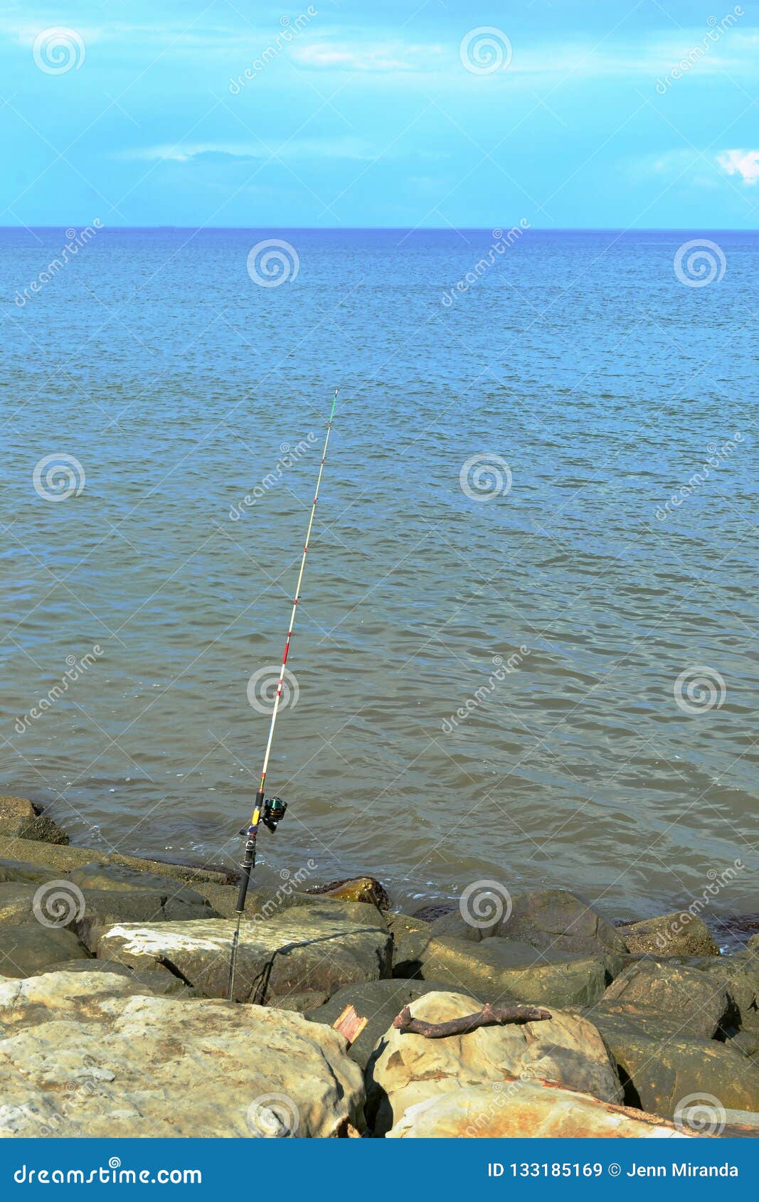 Fishing Rod and Beach stock image. Image of rods, summer 133185169