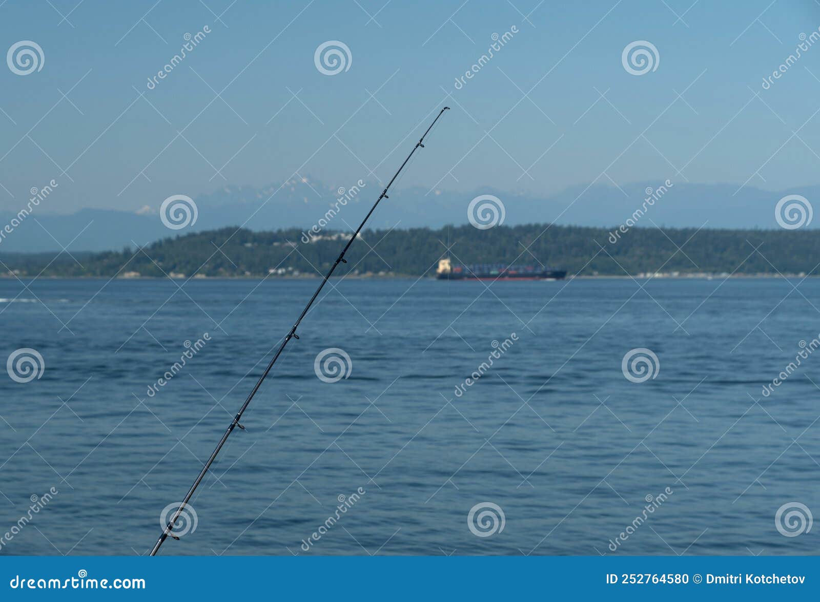 Fishing Rod at Edmond Pier -3 Stock Photo - Image of summer, pier: 252764580