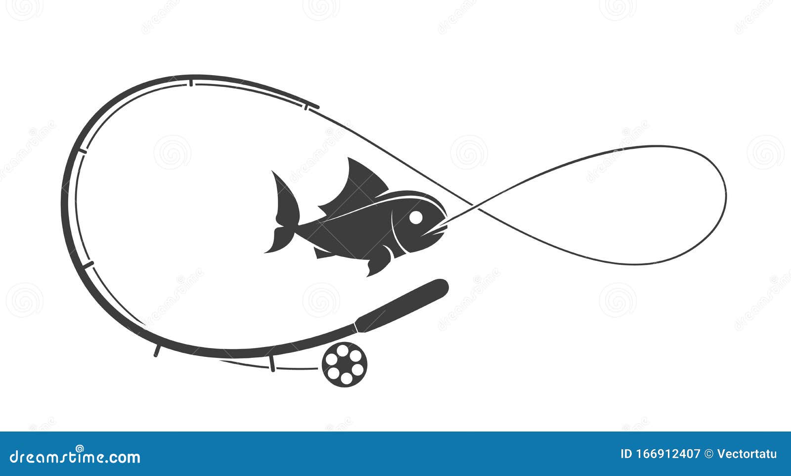 Download Fishing rod emblem stock vector. Illustration of retro ...