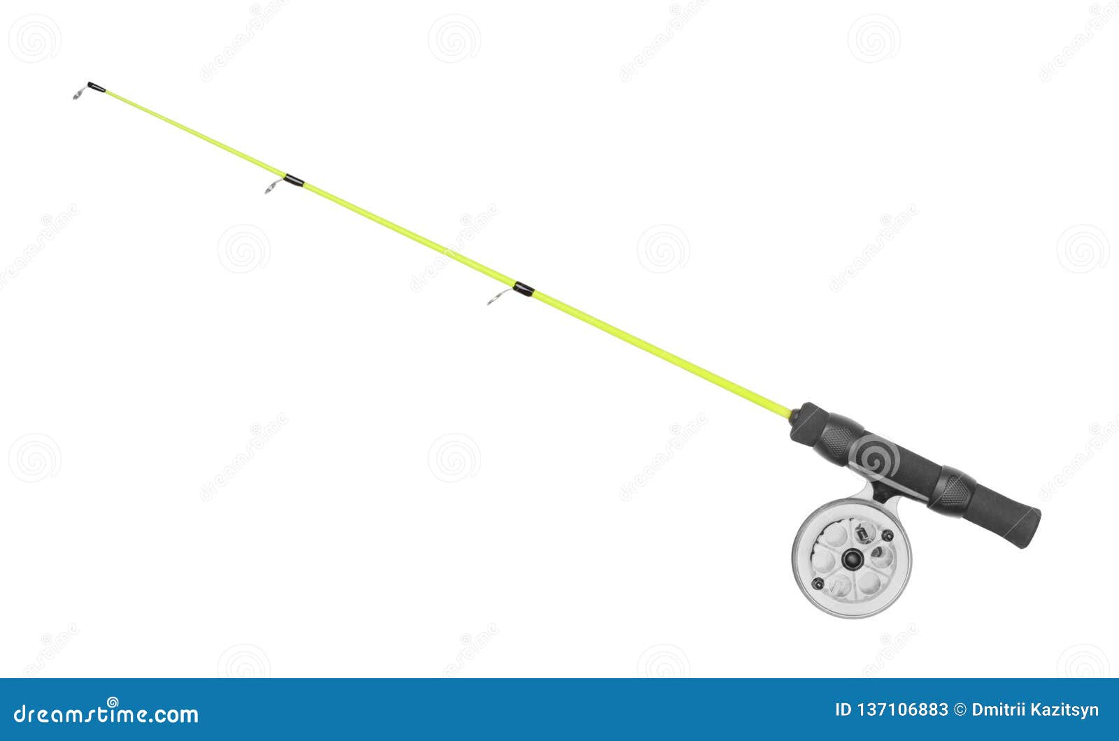 Fishing Rod Isolated on White Stock Image - Image of imitation, design:  137106883