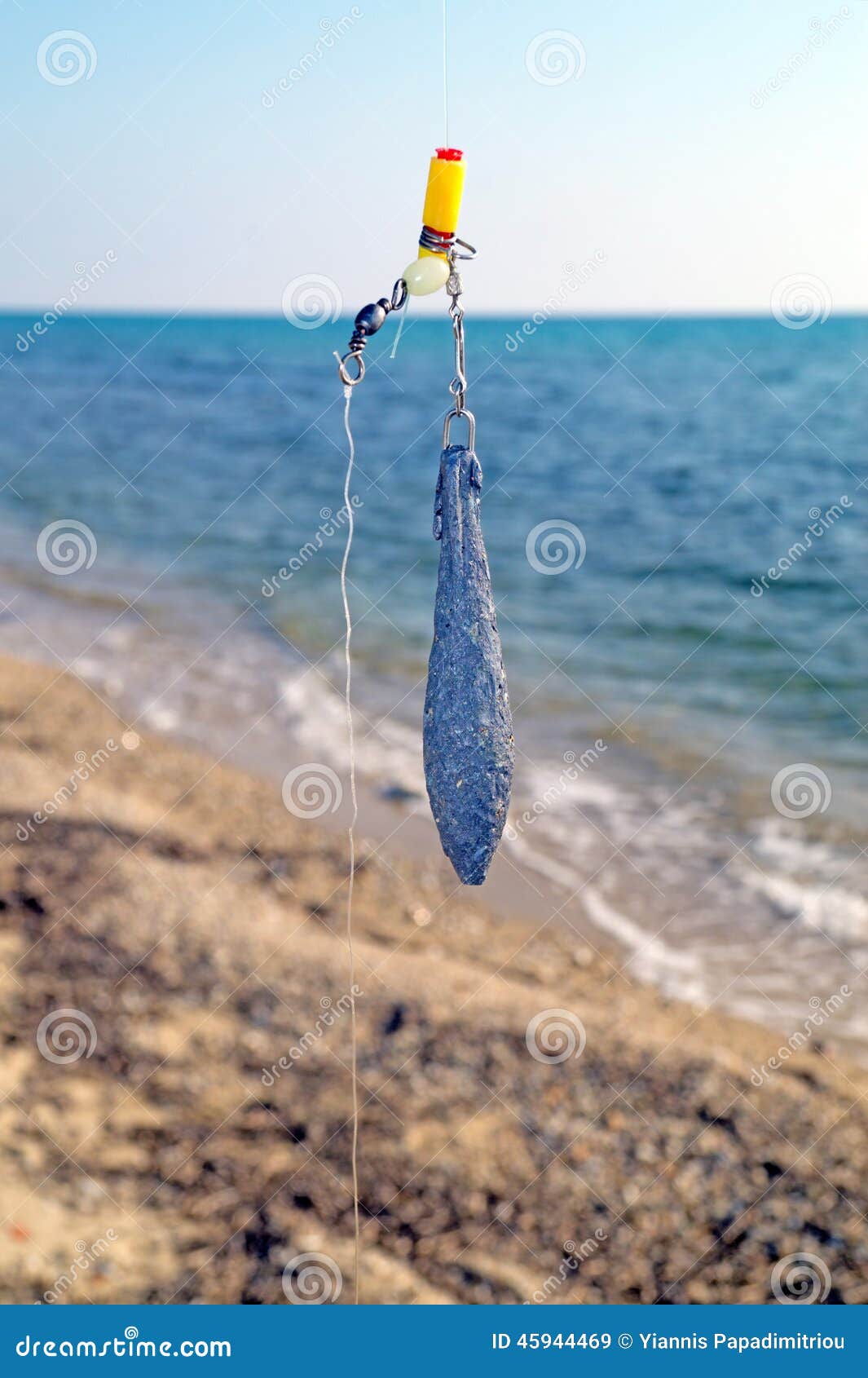 Fishing Rod and Reel on the Beach Stock Image Image of recreation