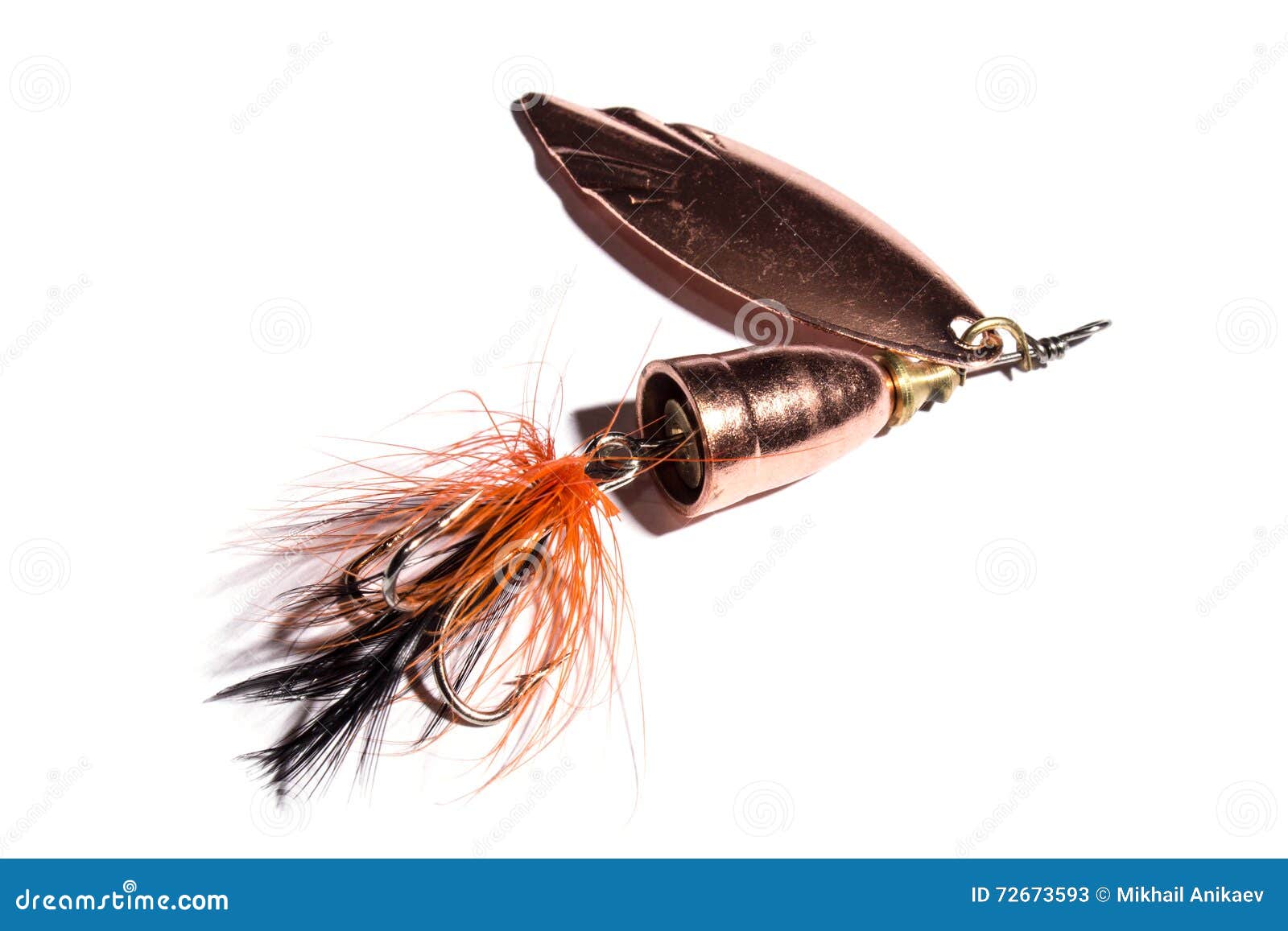 Fishing Spinner Lure Isolated Stock Image Image of isolated