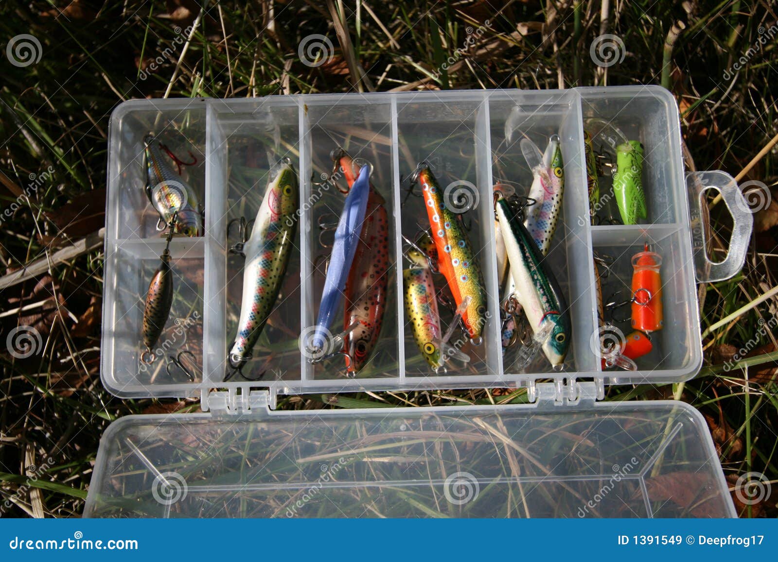 Fishing tackle 2 stock image. Image of lure, rainbow 1391549