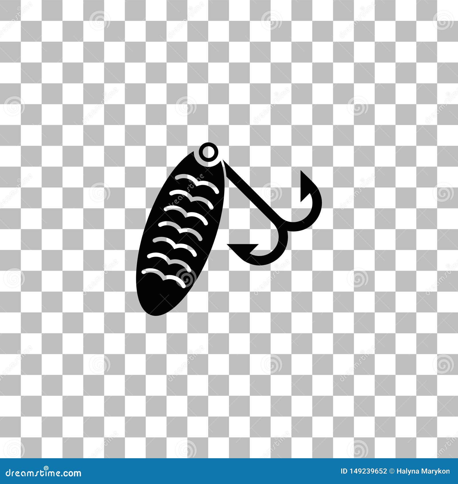 Download Fishing tackle icon flat stock vector. Illustration of isolated - 149239652