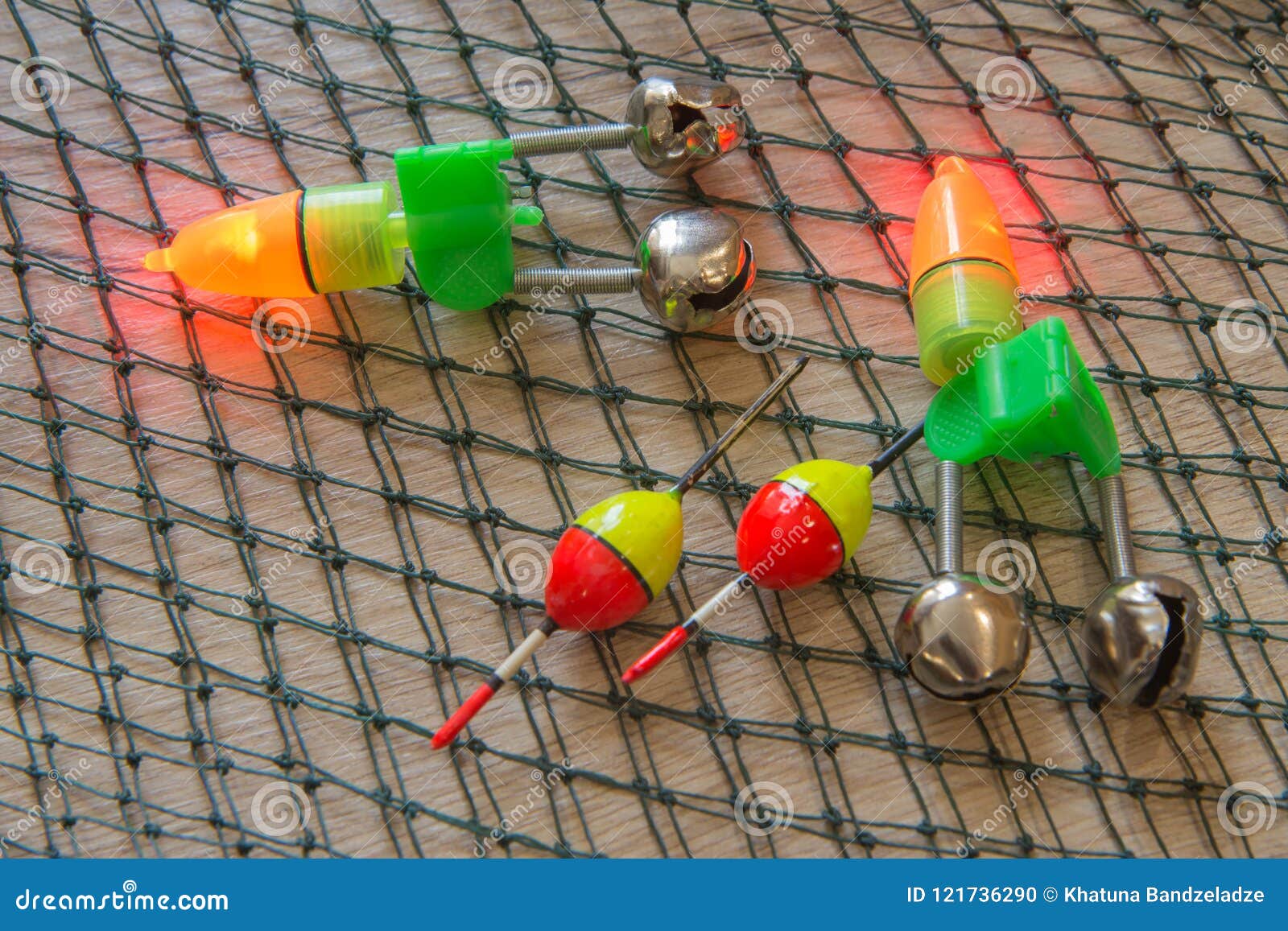 Fishing Tackles and Fishing Gear on on the Table Stock Photo Image of