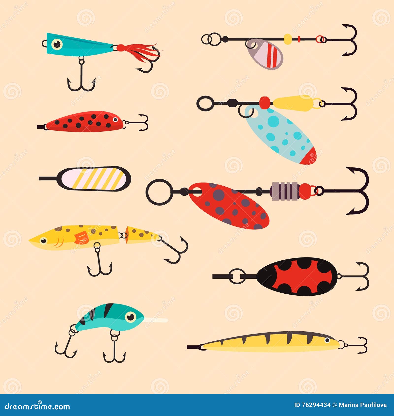 Fishing Lures Stock Illustrations – 624 Fishing Lures Stock Illustrations,  Vectors & Clipart - Dreamstime