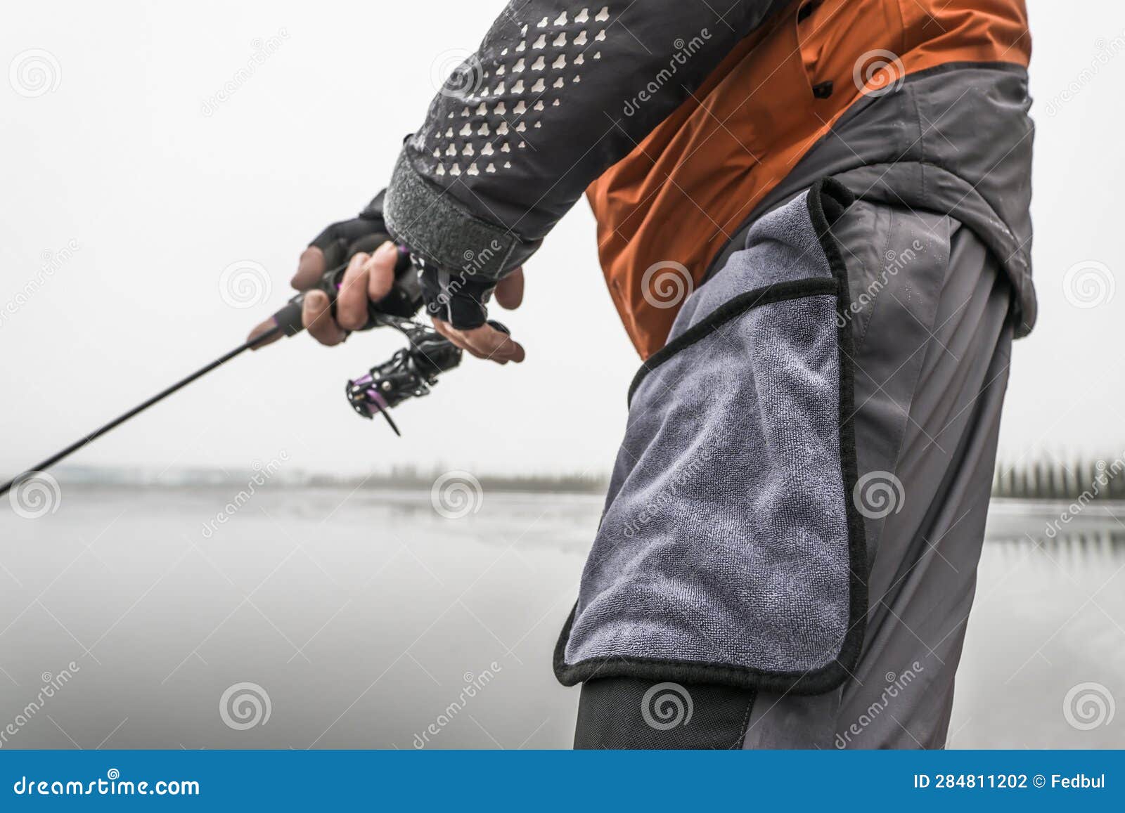 Fishing Towel for Dry Hands of Fisherman Stock Photo - Image of tackles,  towel: 284811202