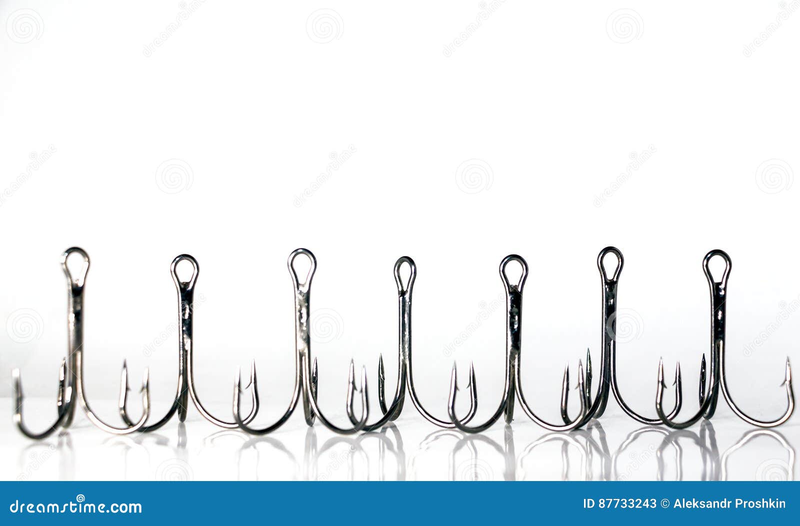 Fishing triple hooks stock image. Image of equipment 87733243