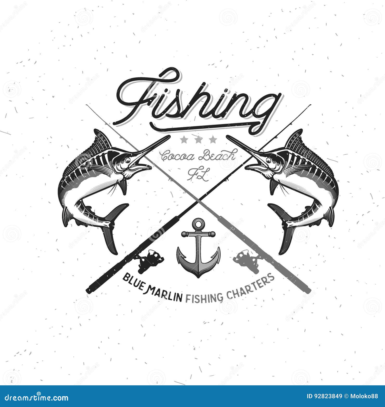 Download Fishing Vector Logo. Blue Marlin Or Swordfish Icon. Stock ...