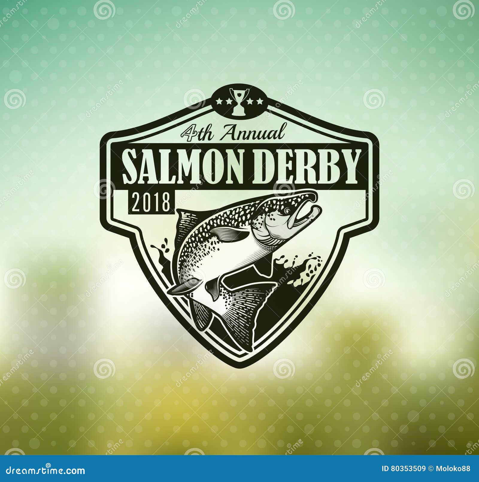 Fishing Vector Logo. Salmon Fish Icon. Stock Vector ...