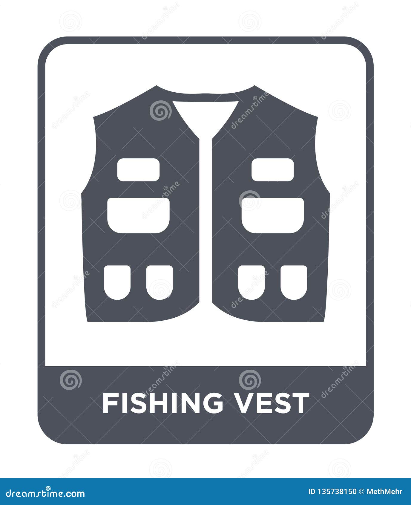 Download Fishing Vest Icon In Trendy Design Style. Fishing Vest ...