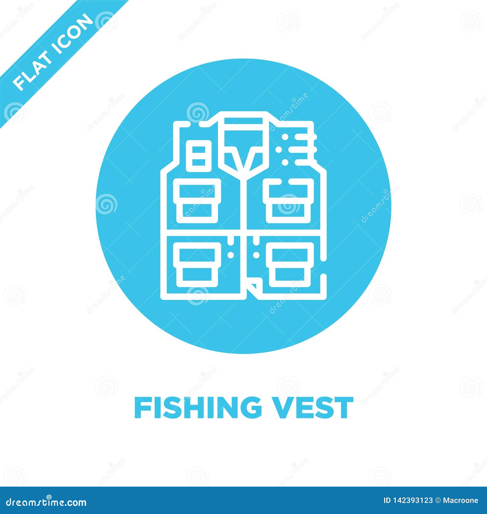 Download Fishing Vest Icon Vector From Camping Collection. Thin ...