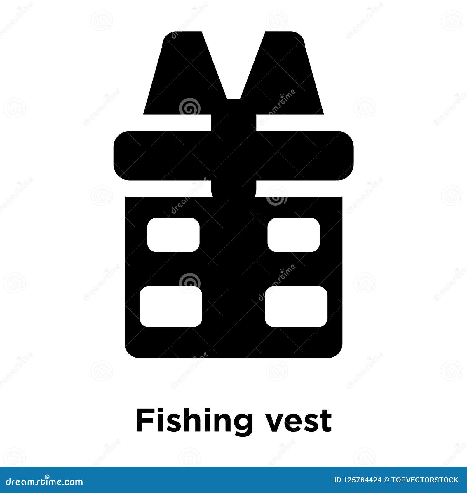 Download Fishing Vest Icon Vector Isolated On White Background ...