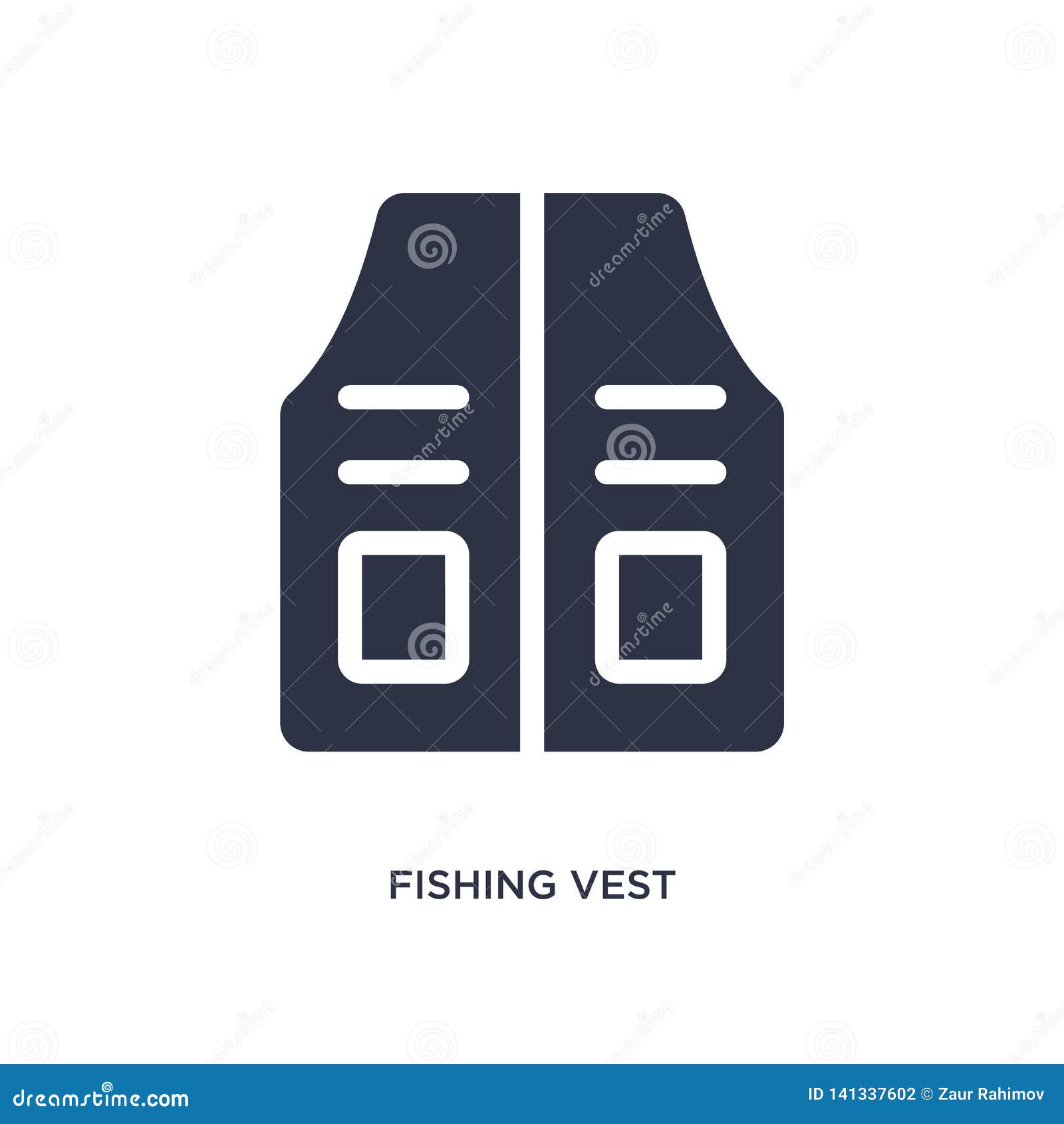 Download Fishing Vest Icon On White Background. Simple Element ...