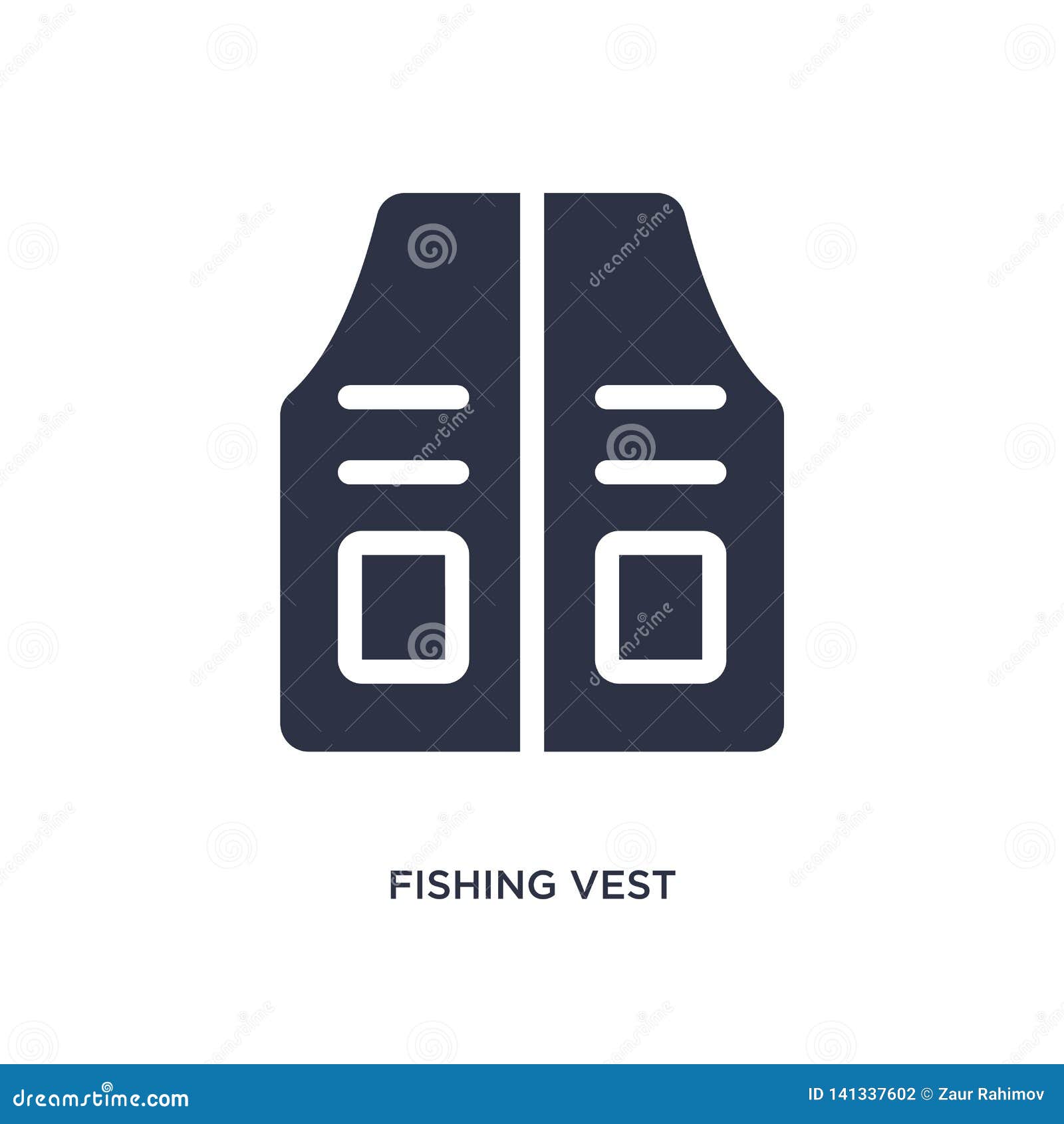 Download Fishing Vest Icon On White Background. Simple Element ...