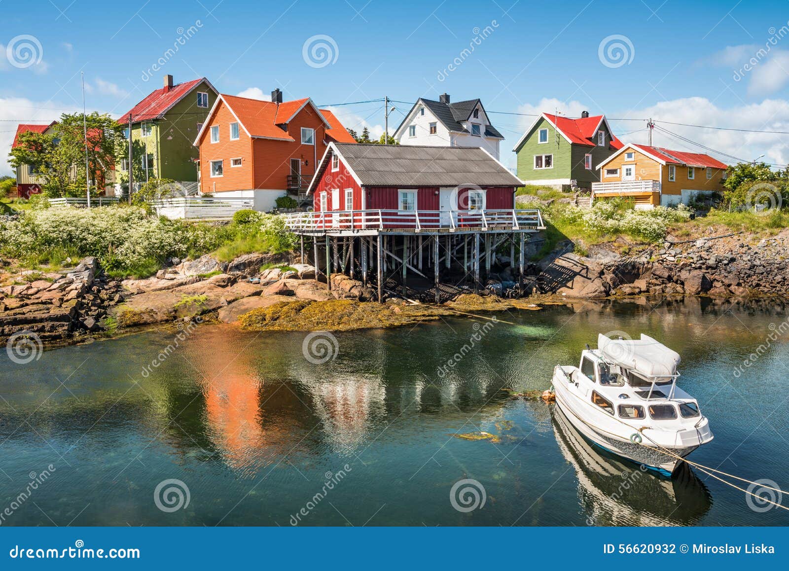 fishing village henningsvaer in lofoten islands, norway