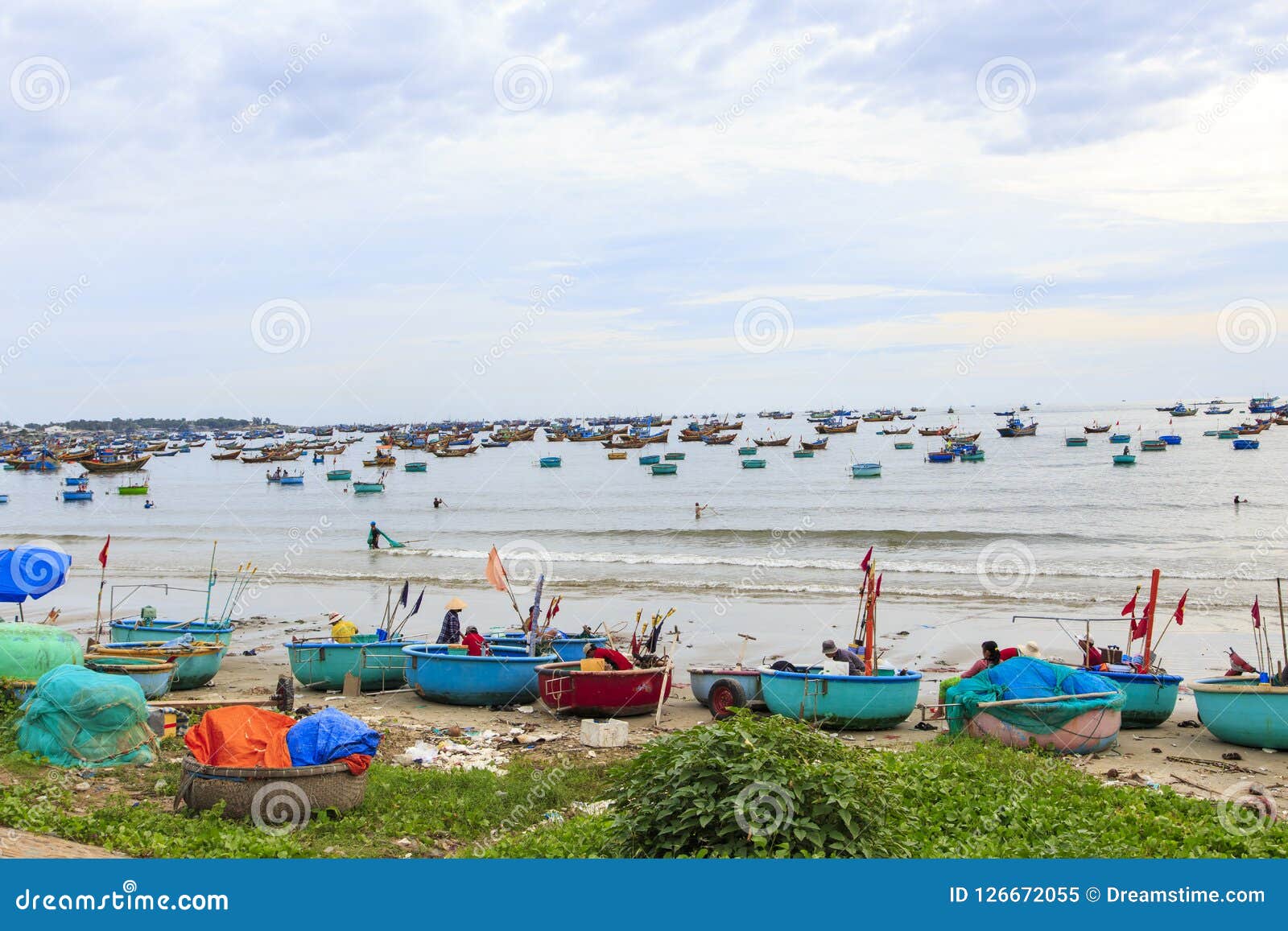 Fishing Village in Mui Ne, Vietnam, Southeast Asia Editorial Image ...