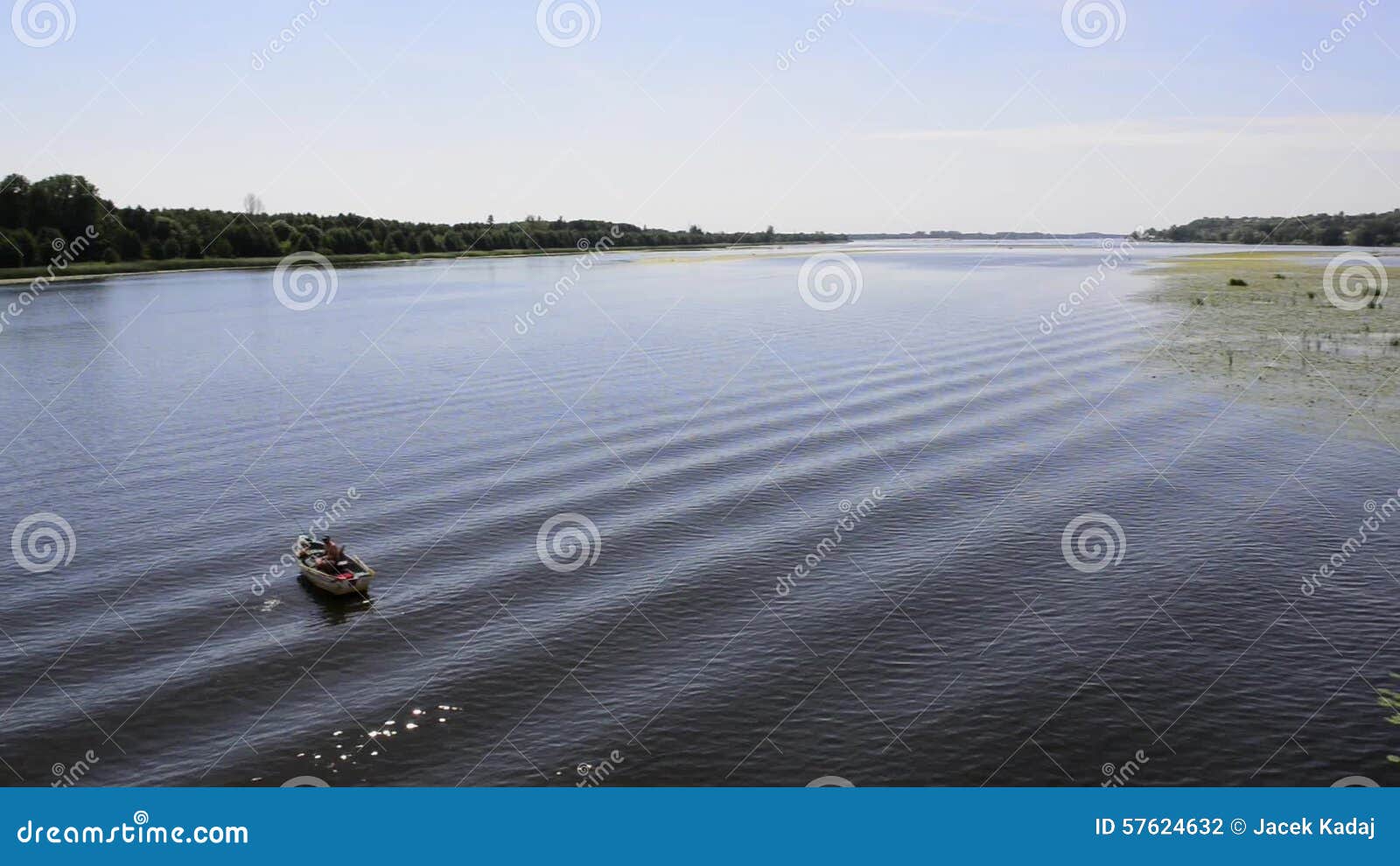 Fishing On Zalew Zegrzynski Stock Footage Video Of Boat Electric 57624632