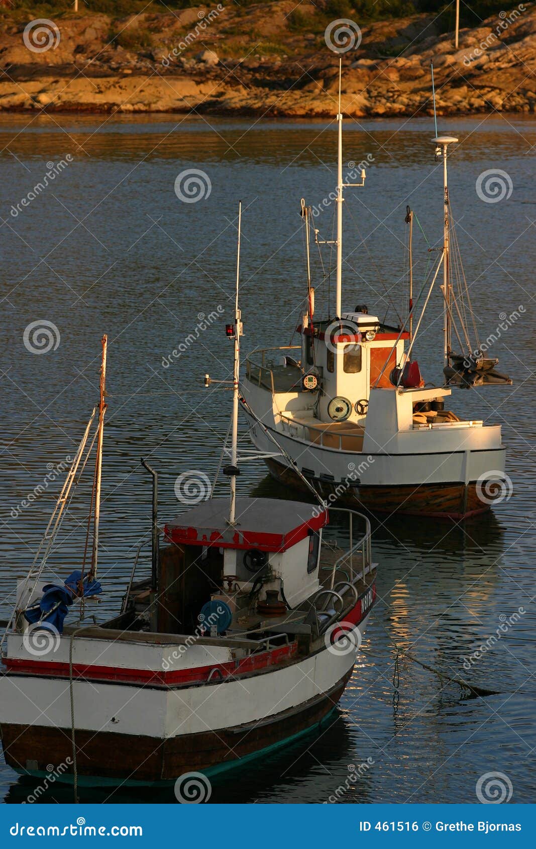 fishingboats in the sunset