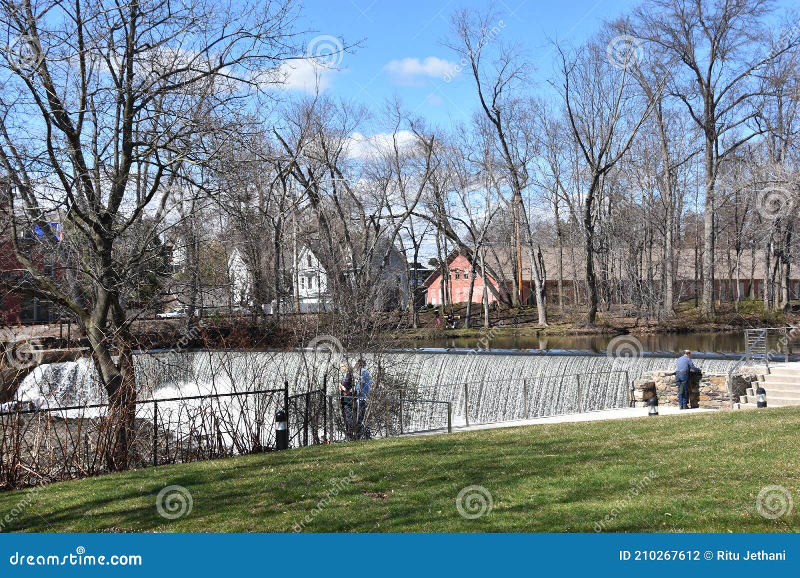 Fishkill Overlook Falls in Beacon, New York Editorial Photography