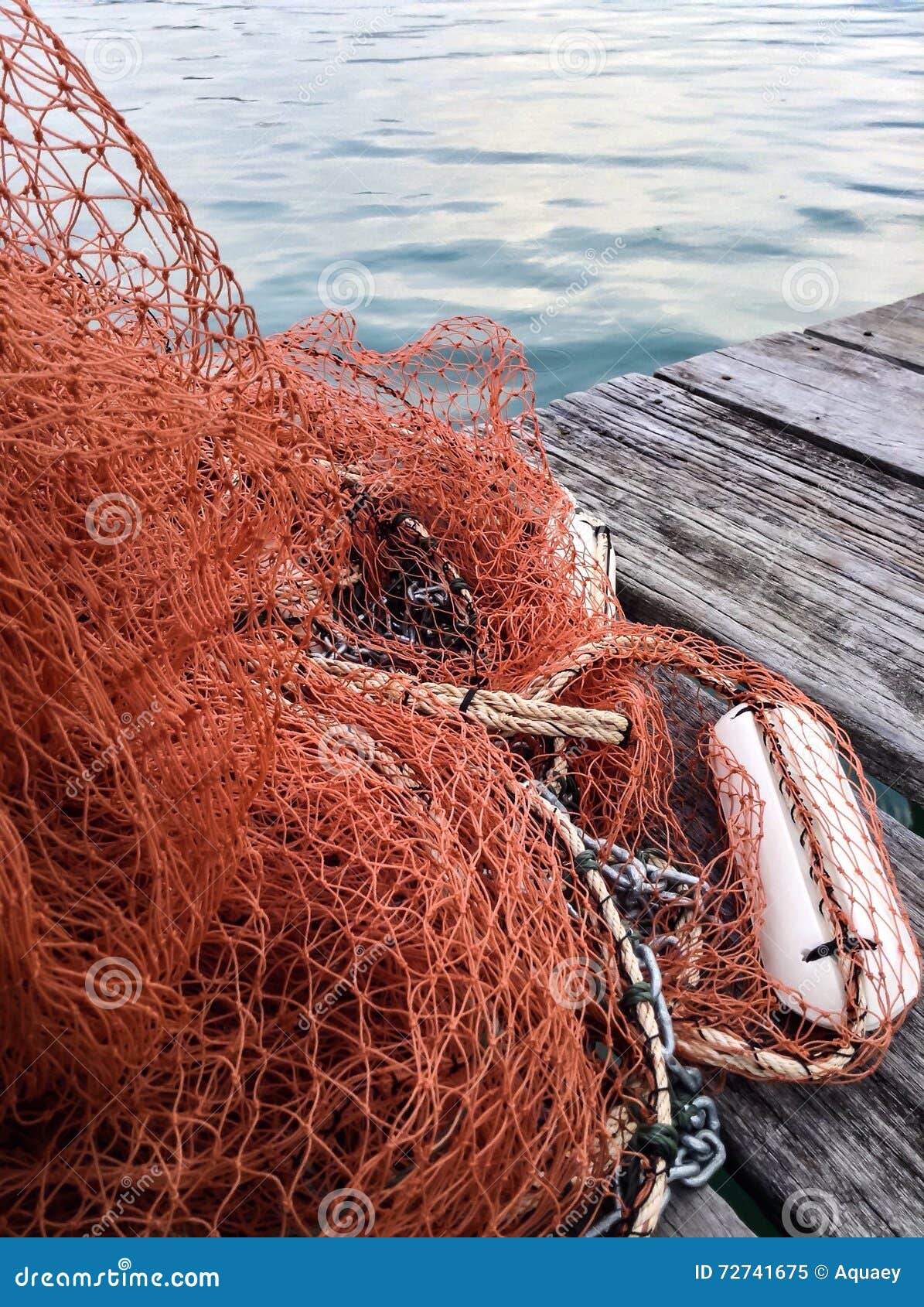 Fishnet view stock image. Image of rope, fisherman, mesh - 72741675