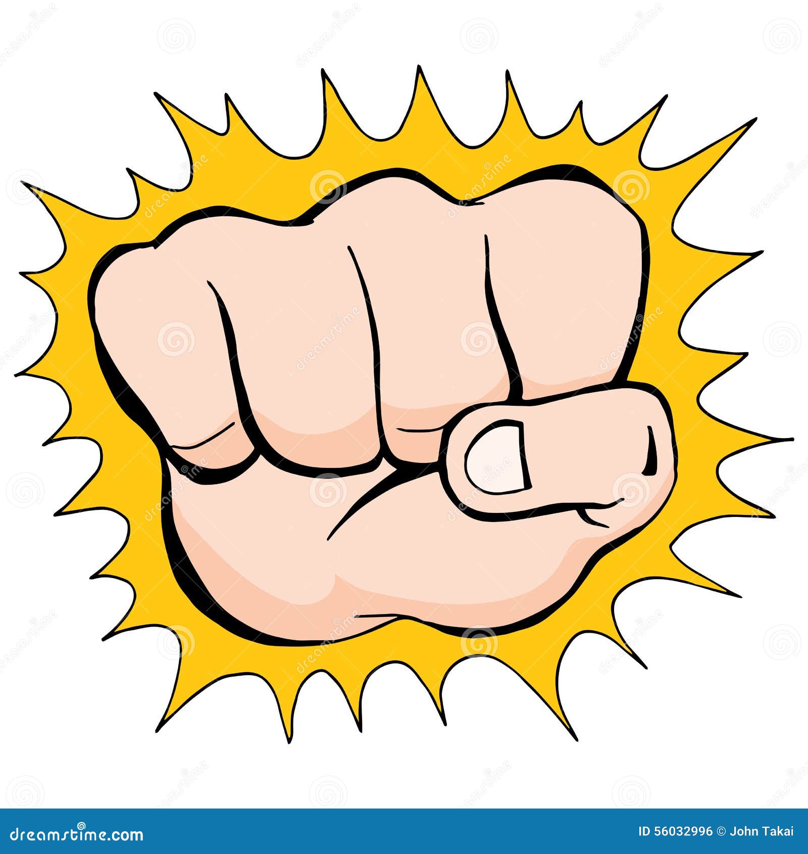 Fist Punch Sketch stock vector. Illustration of punch 56032996