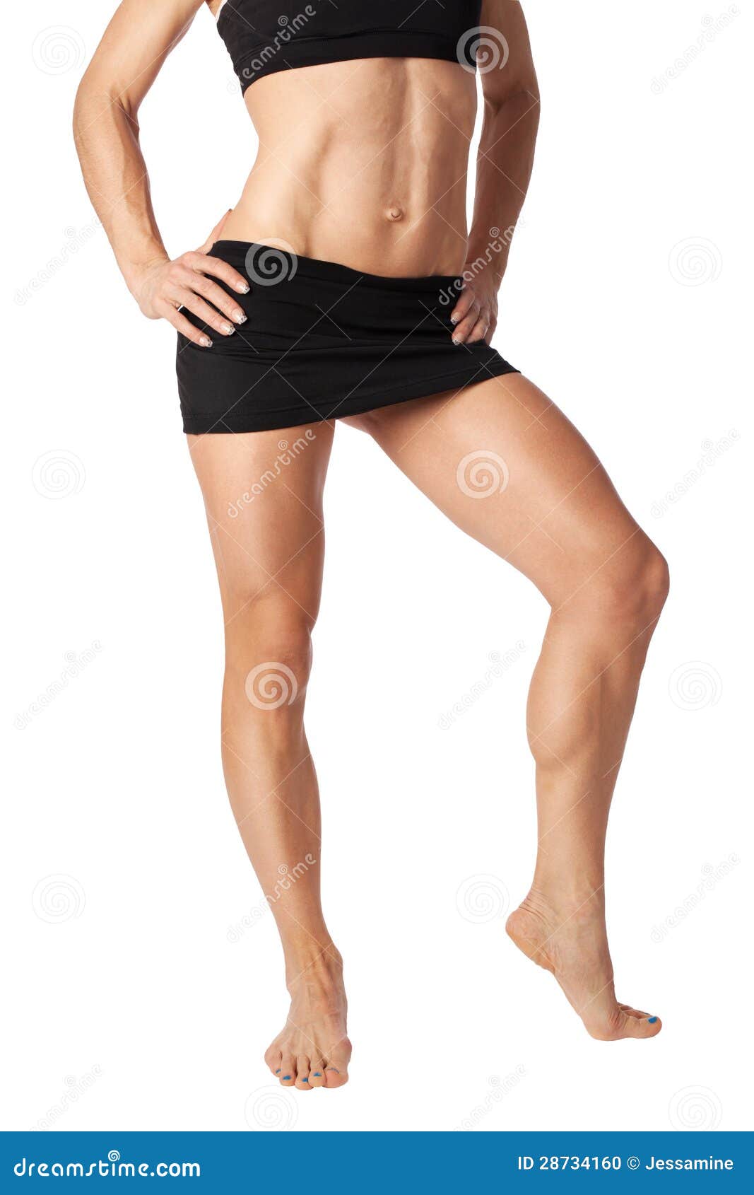 Fit female body stock photo. Image of sport, muscles 28734160