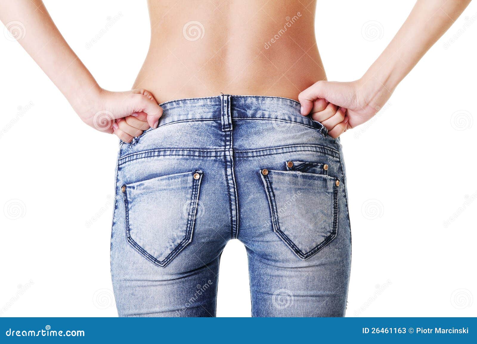 Fit Female In Jeans Stock Photos Image 26461163