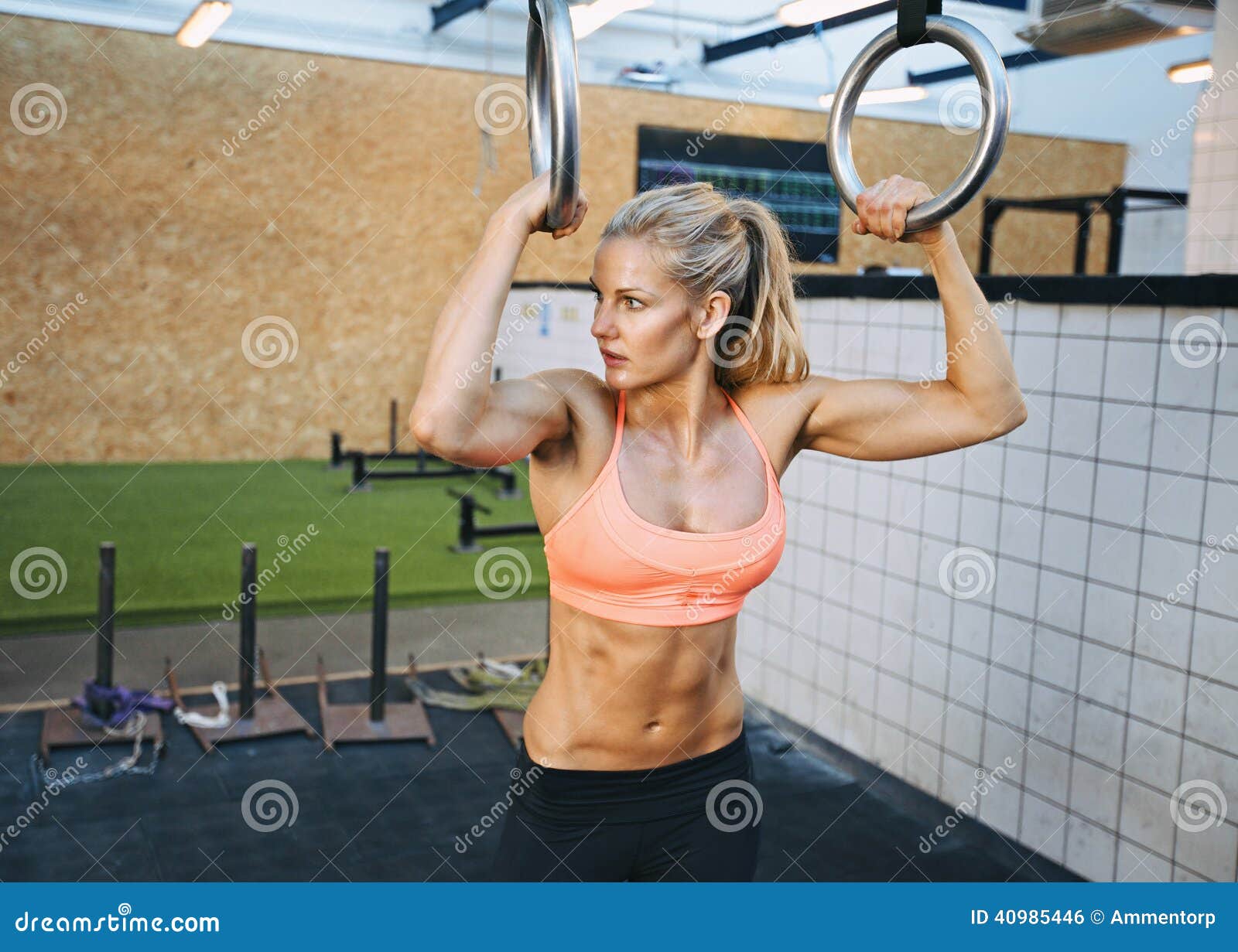 280+ Gymnastic Rings Outdoors Women Exercising Stock Photos