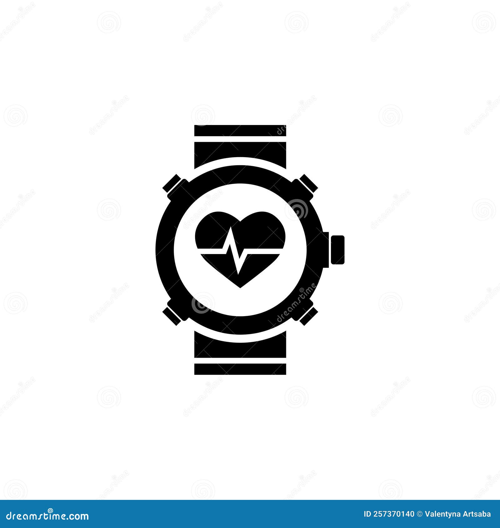 ícone de smartwatch em fundo branco. estilo plano. sinal de