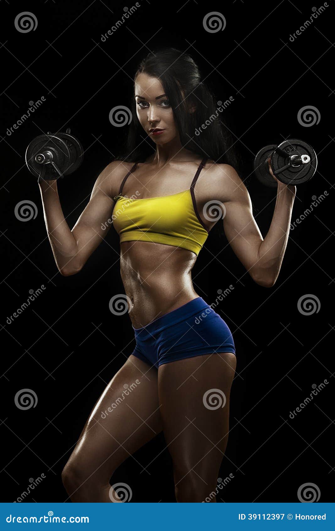 Fitnes Beauty Stock Image Image Of Tanned Attractive